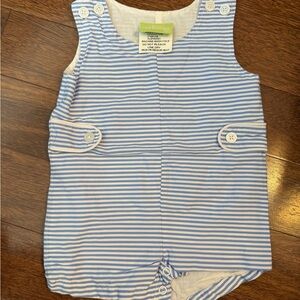 Striped Blue and White Kids Bodysuit